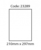 ABBA 23289 Laser Label [210mm x 297mm (A4)]